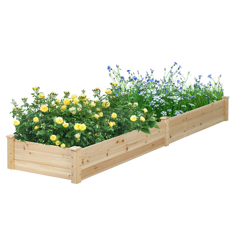 Mclawhorn Wood Raised Garden Bed