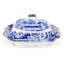 Spode Blue Italian Vegetable Dish, Covd 12"