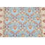 Tapis bleu nouvel âge noué à la main de conception unique 4 pi x 5 pi 11 po Luvonia