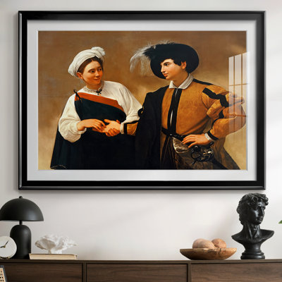 The Fortune Teller (Capitoline Version)-Caravaggio-Framed - Matted and Framed Under Glass, Large Living Room Wall Art