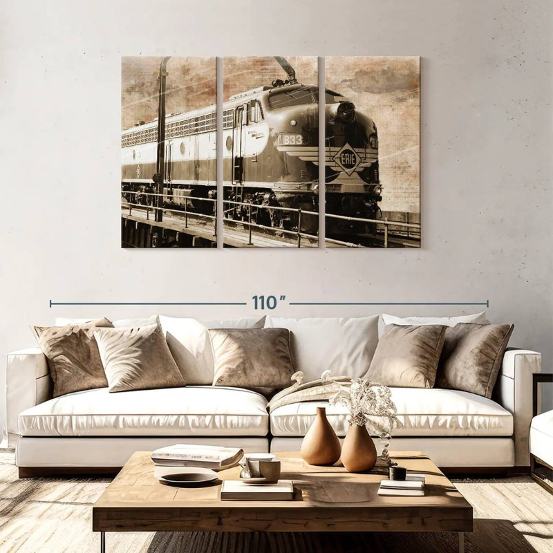 Mehar Erie Train, 48" H x 74" W
