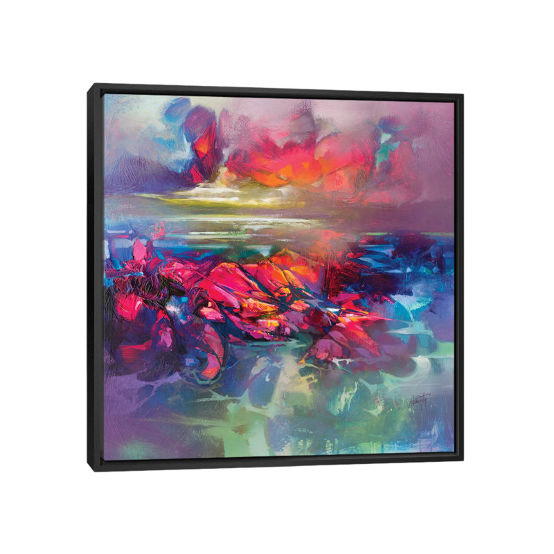 «Under the Surface» par Scott Naismith - reproduction d'art, Toile avec cadre noir, Aucun mat, H 26 po x l 26 po x P 1,5 po