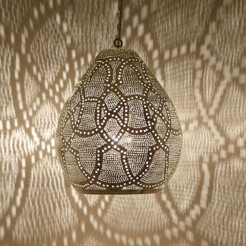 Sabara 1 - Light Single Teardrop Pendant, 32cm H x 24cm W x 24cm D