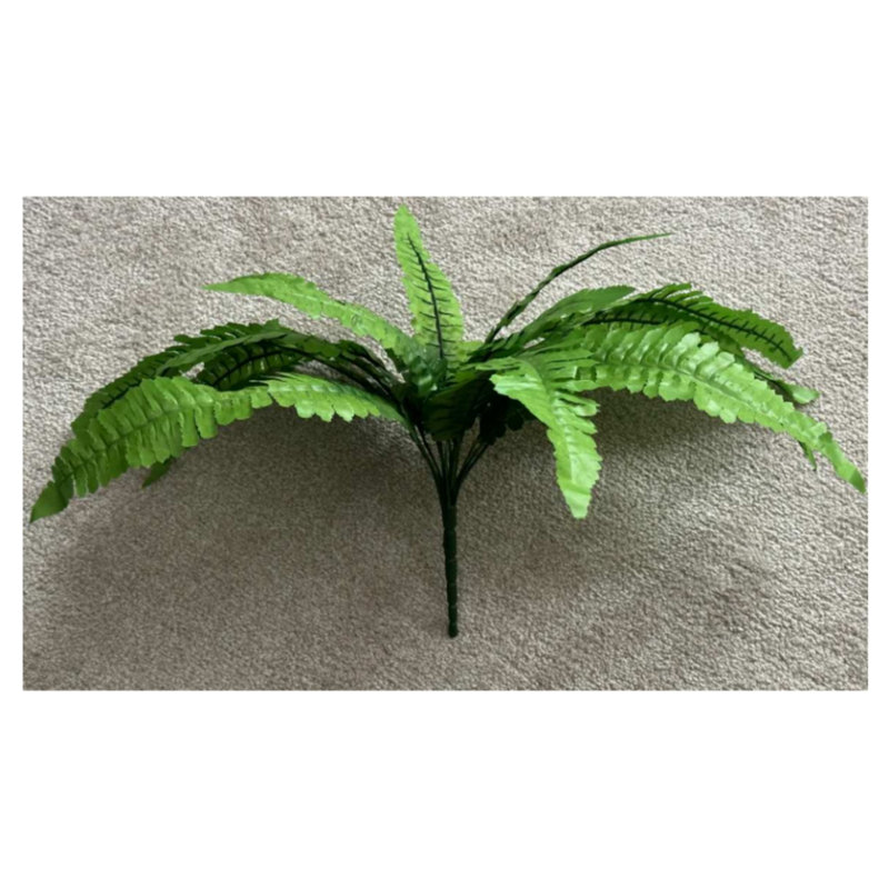 Outdoor decorative flower bouquet two-piece set, artificial flower bouquet for spring and summer decoration, Persian fern artificial flower 9.84 inch, Persian fern no-watering garden decorative flower bouquet, porch decoration Persian artificial flower
