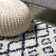 Sineu Moroccan Diamond Shag Beige/Navy Rug