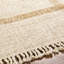 Hand Woven Jute Area Rug in Beige/Mustard-1805150085