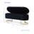 Storage Bench Bedroom Bench, Velvet Oval Upholstered End of Bed Bench with Golden Metal Legs,Modern Storage Ottoman Bench for Bedroom, Living Room,Entryway,Window-1857397121