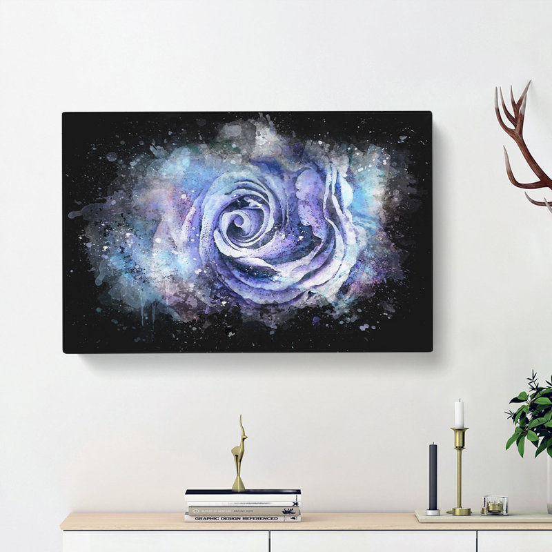 Lilac Rose - Wrapped Canvas, 60cm H x 91cm W x 3cm D