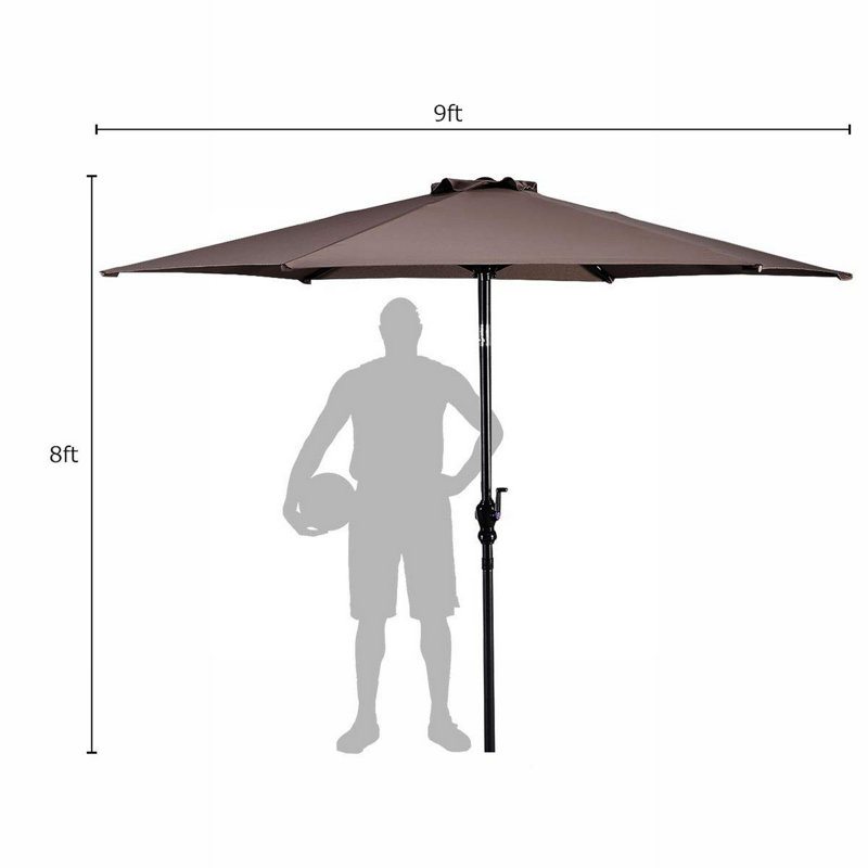 Parasol de patio 9 pi 9 pi