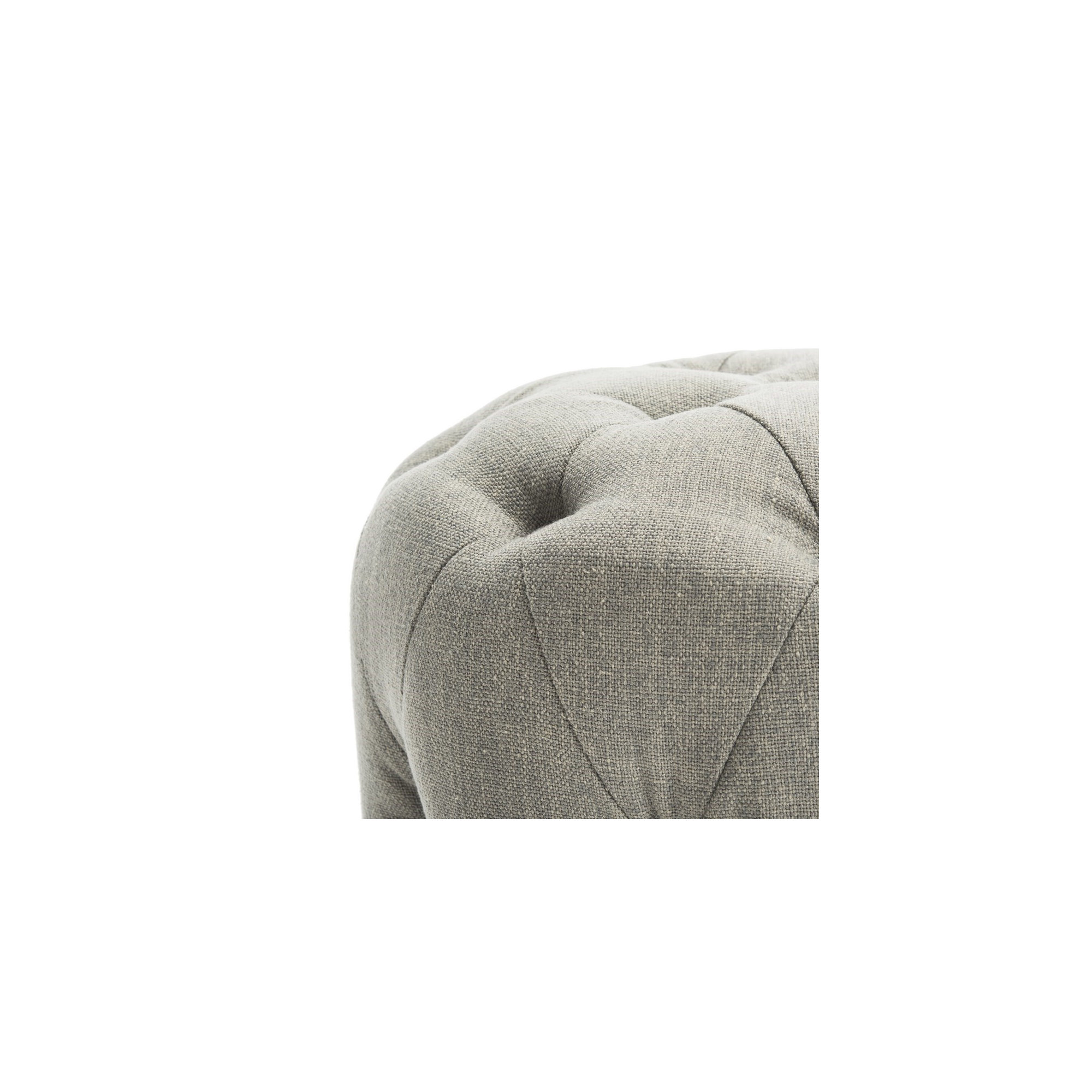 Burnes Upholstered Ottoman, Granite Washed