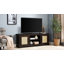 Meuble télé en rotin pour téléviseur de 70 po ou moins, console avec 2 tablettes de rangement-323229151