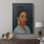 Personnage dans une boucle d'oreille jaune - galerie Cavas sur mesure-118060892