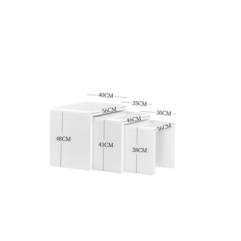 Anallely Coffee Table, White