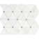 Bianco Dolomite Pinwheel 12 in. x 13.9 in. Polished Marble Mosaic Tile