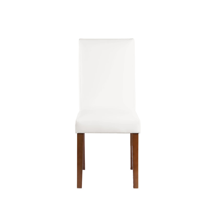 Chaise parsons rembourrée en similicuir Nicolet