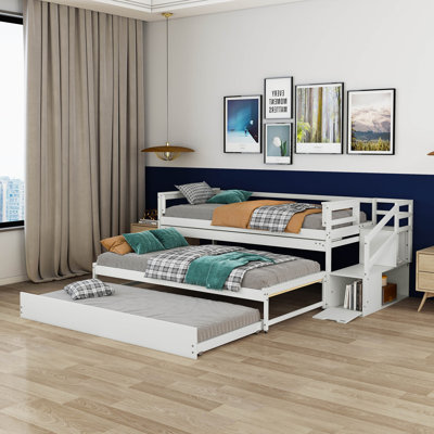 Aaliyaa Twin Daybed With Twin Size Trundles