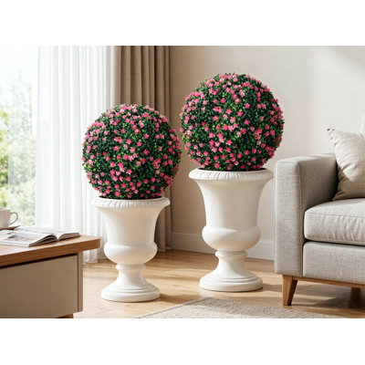 40 cm H Faux Boxwood Topiary Plant