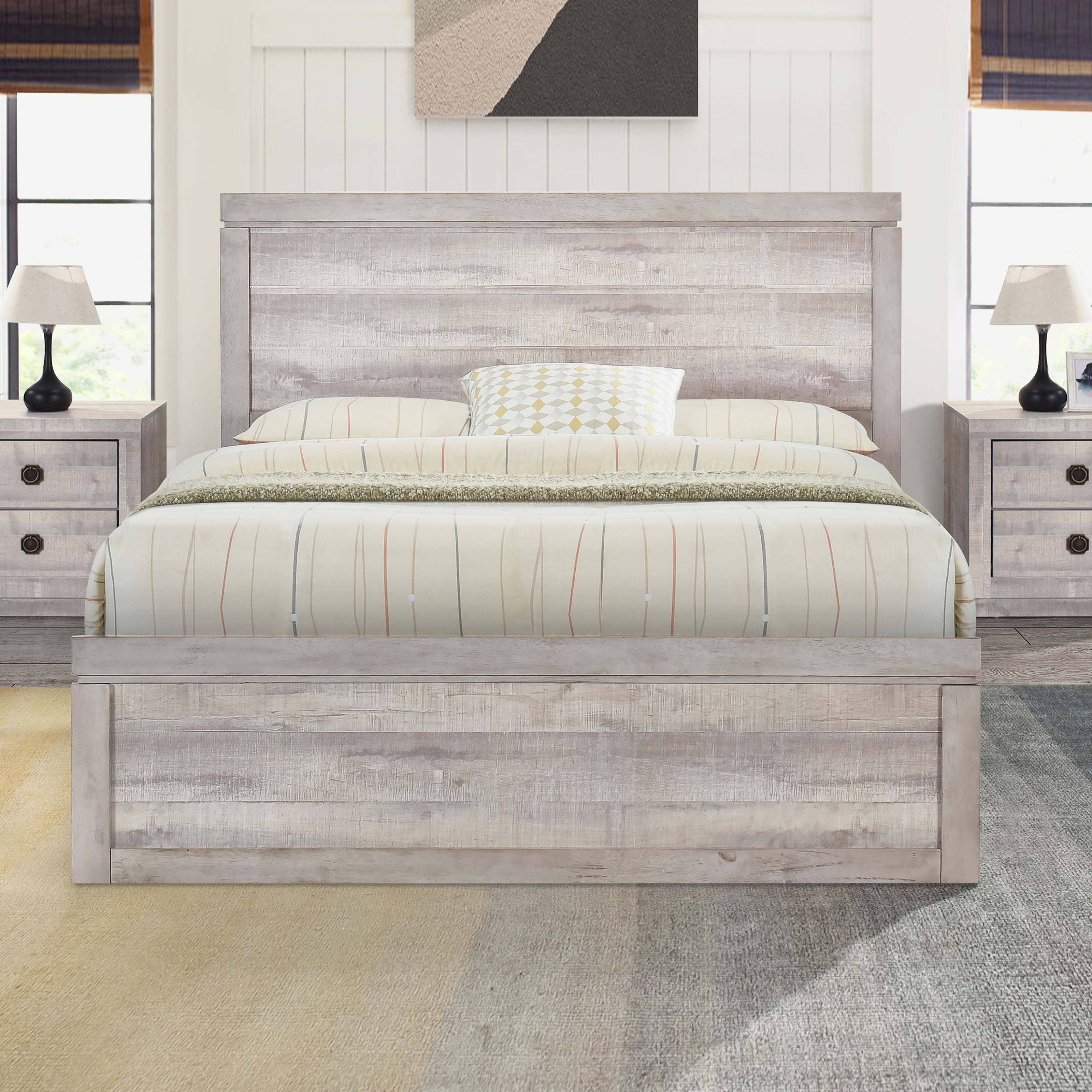 Ophelia & Co. Vintage Farmhouse Style Queen Size Platform Bed with 10