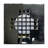 4-1/4" Square Grate Shower Drain Cover with 2" Brass Drain Pipe-21698593