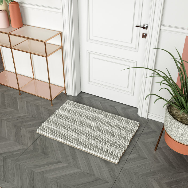 Yanira Bath Mat, Gray