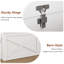Banc de coin en L avec rangement, banc de coin-repas avec coussins gris, blanc-2124541835