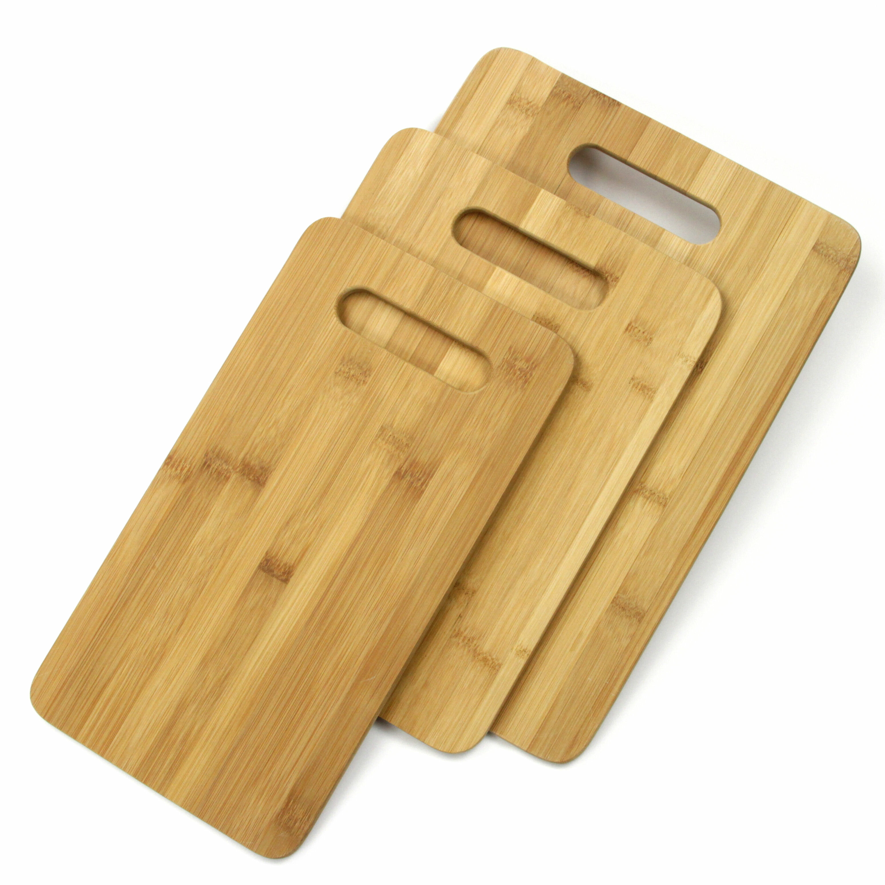 Chef Craft 3 Piece Bamboo Cutting Board Set & Reviews