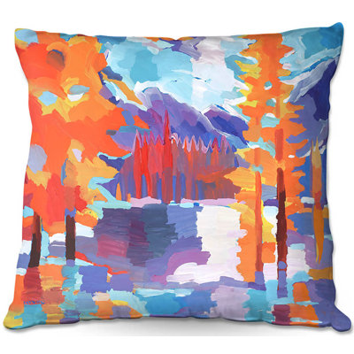 Couch Flaming Foliage Longs Peak Square Throw Pillow