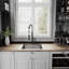 Robinet de cuisine rétractable à poignée simple avec distributeur de savon optionnel Laurelton-28294635-35511470