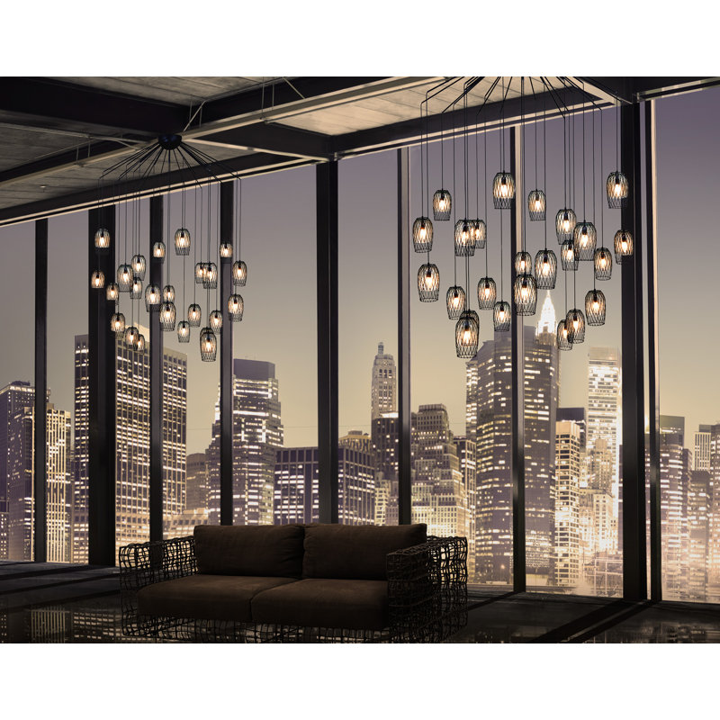 Constellation Pendant, 90.5" H x 59" W x 59" D, 24