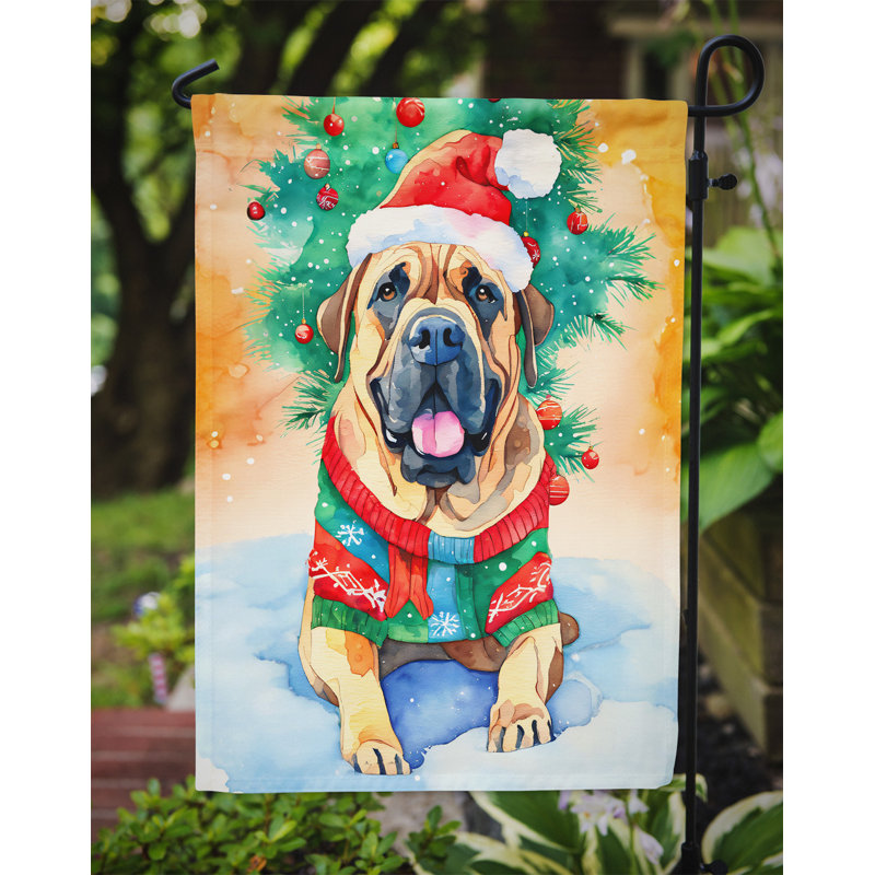 Drapeau de jardin en polyester à 2 faces, H 15,5 po x l 11,25 po