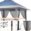 13x13ft Pop Up Canopy Tent with Sidewalls Waterproof Commercial Gazebo Garden Yard