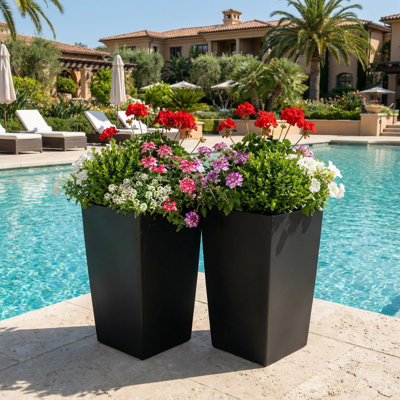 Jardinières en métal pour plantes d'extérieur