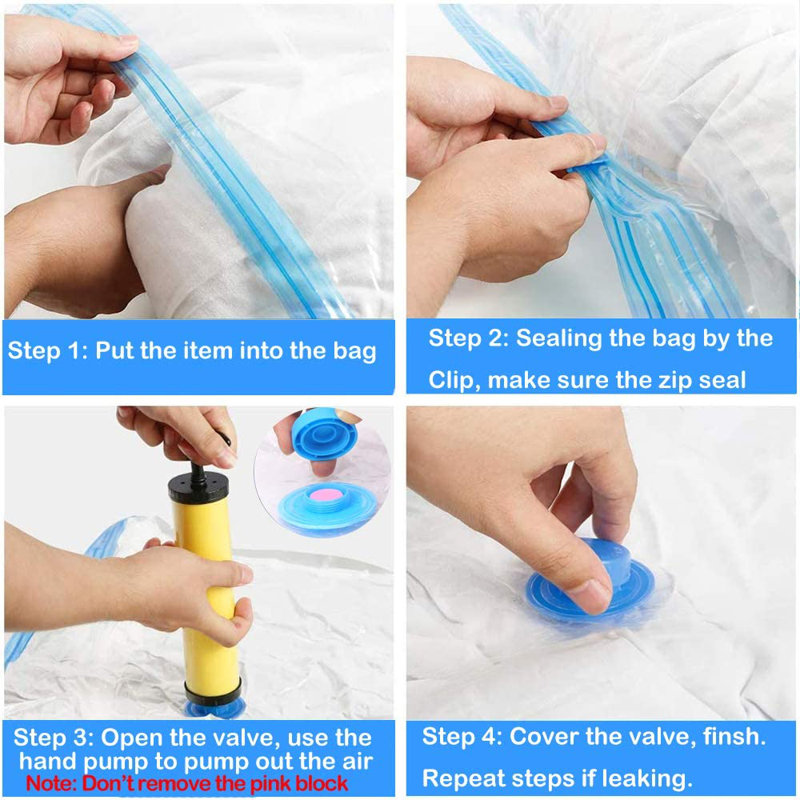 Symple Stuff Rivenbark Plastic / Acrylic Vacuum Storage Bags