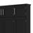 Farmhouse Hall Tree With 4 Hidden Hanging Hooks, Versatile Walnut Seating Bench With 8 Doors, Entryway Shoe Cabinet-1373766874