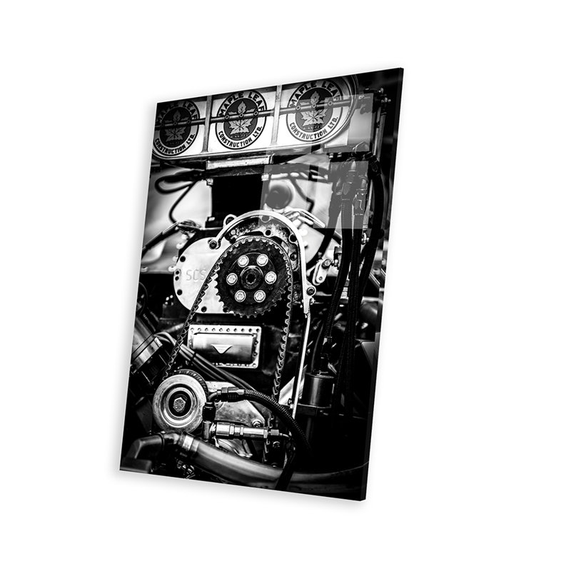 " Drag Racing Car Engine " by Nik Rave, Unframed, 24" H x 16" W x 0.25" D