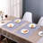 Decozen Silver PVC Placemats Set of 8 Heat-Resistant Anti-Slip Washable Table Decor for Christmas-1434228562
