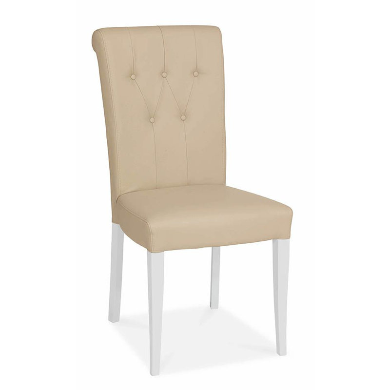 Ziggy Upholstered Side Chair, White, Ivory