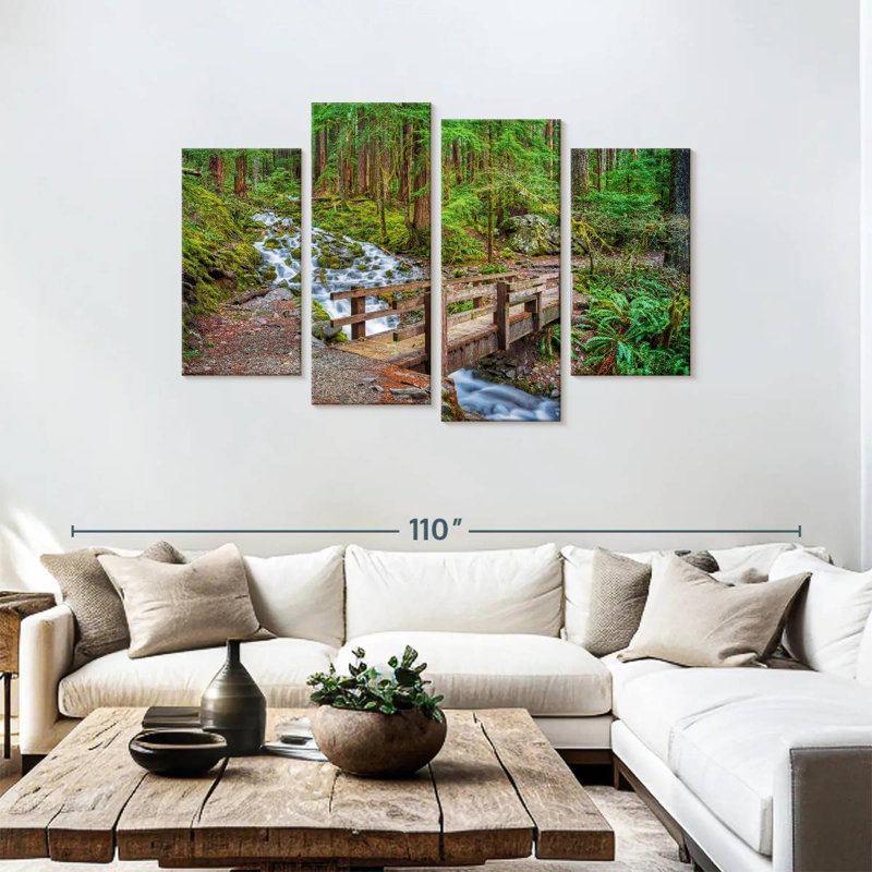 Alvord Old Olympic Forest Bridge, 48"H x 75"W
