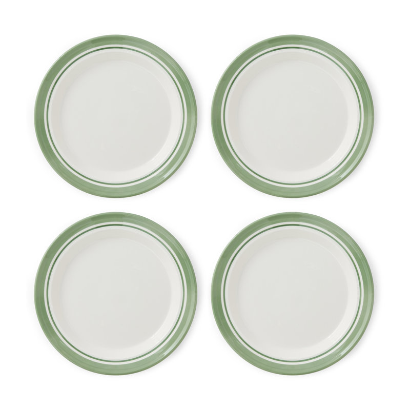 Portmeirion, Potters Stripe - Dinner Plates, Green