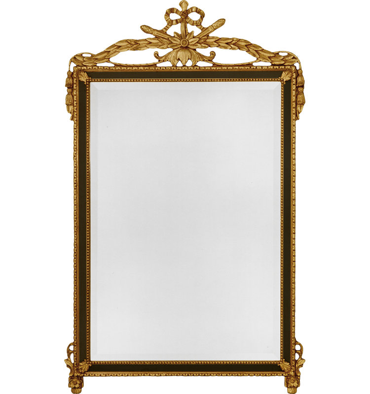 The Carlyle Flat Beveled Wall Mirror, 50" x 31"