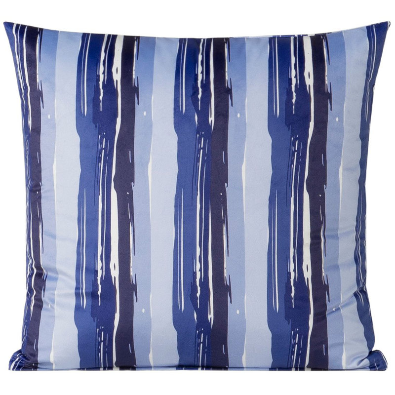 Guriy Striped Polyester Throw Pillow, 16" x 16"
