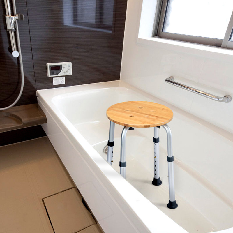 Tapis de bain en bambou antidérapant