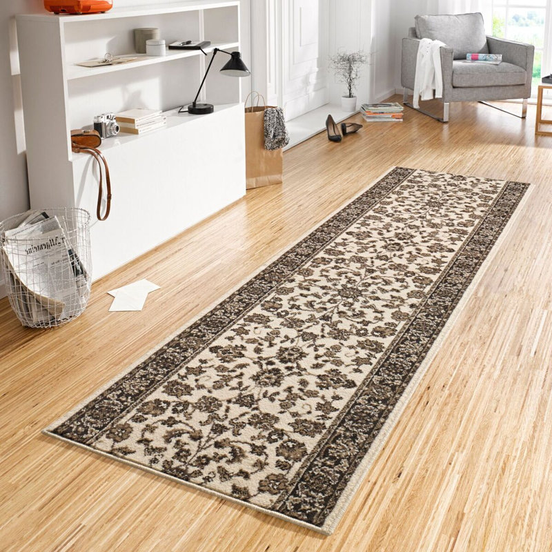 Basic Cream Rug, Runner 80 x 200cm