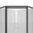 Summit 38 x 38 Polystyrene Center Drain Shower Kit in White with Centre Silk glass in Matte Black-123525691