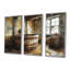 «Brown Rustic Bathroom Charm I», ensemble de reproductions d'art mural rustique-107200086-107200095