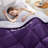 Bedsure King Color Block Quilted Duvet Insert – Purple & Pale Purple, Down Alternative, All-Season-126364010-122443356