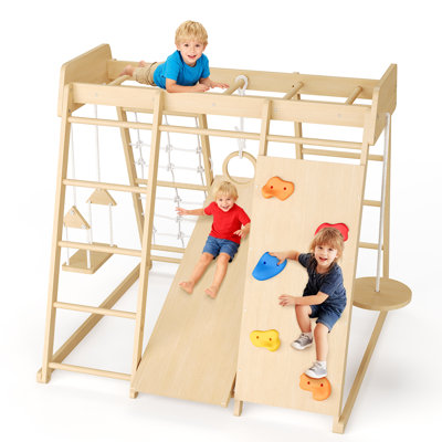 Aire de jeu en bois 8 en 1 Jungle Gym for Kids