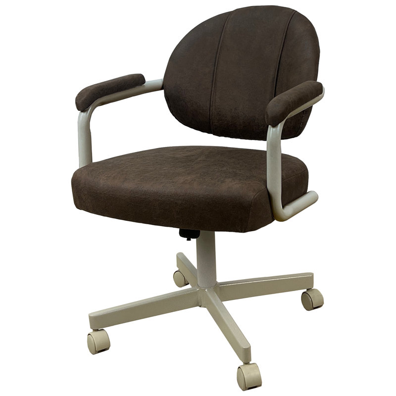 Chaise de salle à manger pivotante en métal M-70, Whisky du Nord-Ouest, Beige