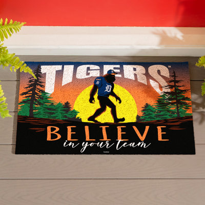 Detroit Tigers Bigfoot PVC Doormat, 28 in x16 in