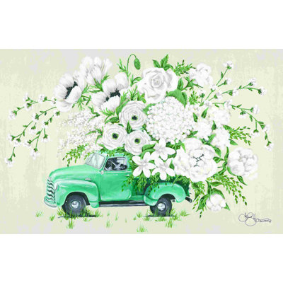 Camion floral blanc